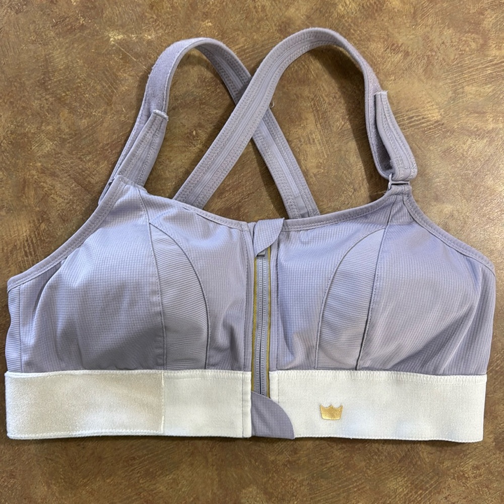 SHEFIT Lavender and White Sports Bra